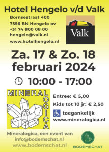 TER INFO: Mineralogica - Mineralenbeurs Hengelo (+ schelpen & fossielen) @ Hotel van der Valk, Hengelo
